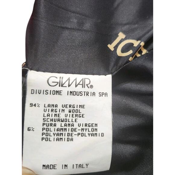 Vintage 80's Iceberg Womens 3 Button Red Blazer Virgin Wool Blazer Made In Italy - Picture 9 of 10